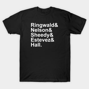 Breakfast Club Names T-Shirt